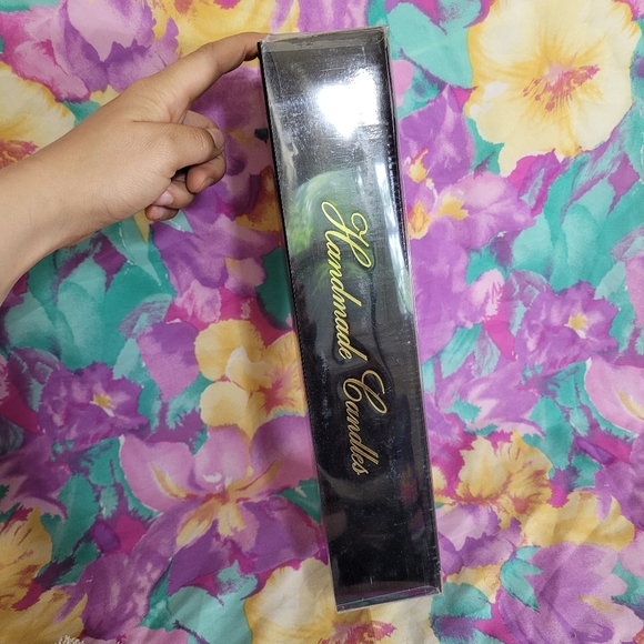 Vintage Montanna Mozart feather taper candlesticks pale salmon pink deadstock - Picture 7 of 8